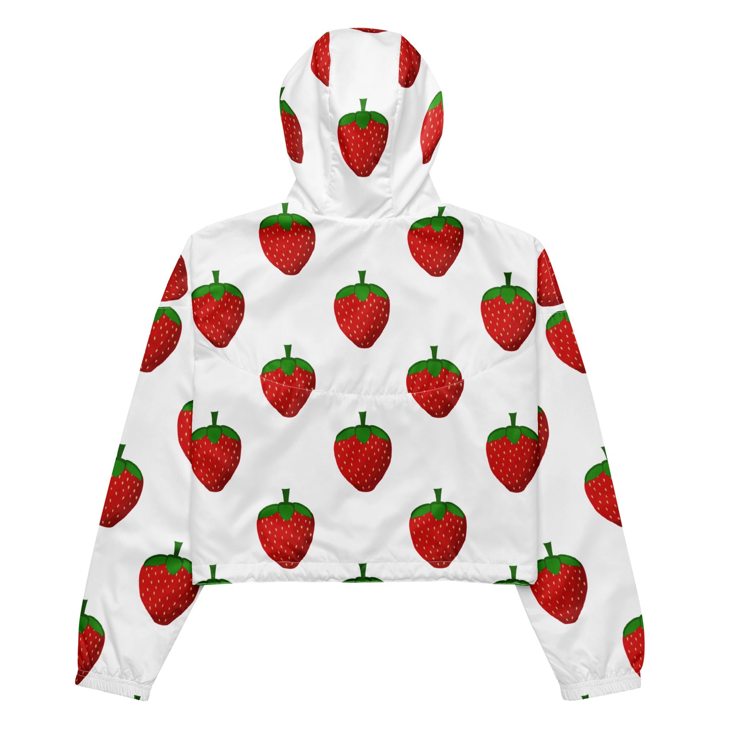 Strawberry Party - Inspired By Harry Styles - Sustainably Made Women’s cropped windbreaker