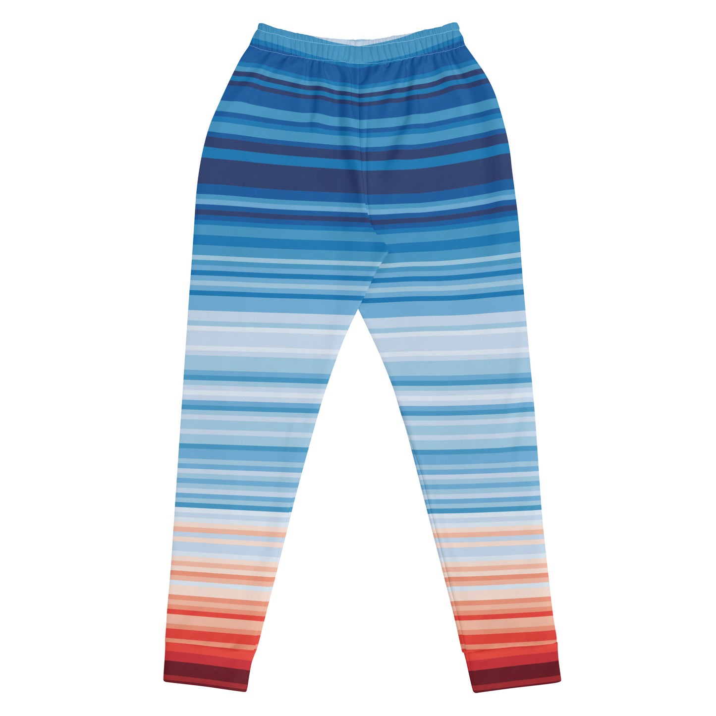 Climate Change Global Warming Stripes - Sustainably Made Women's Joggers