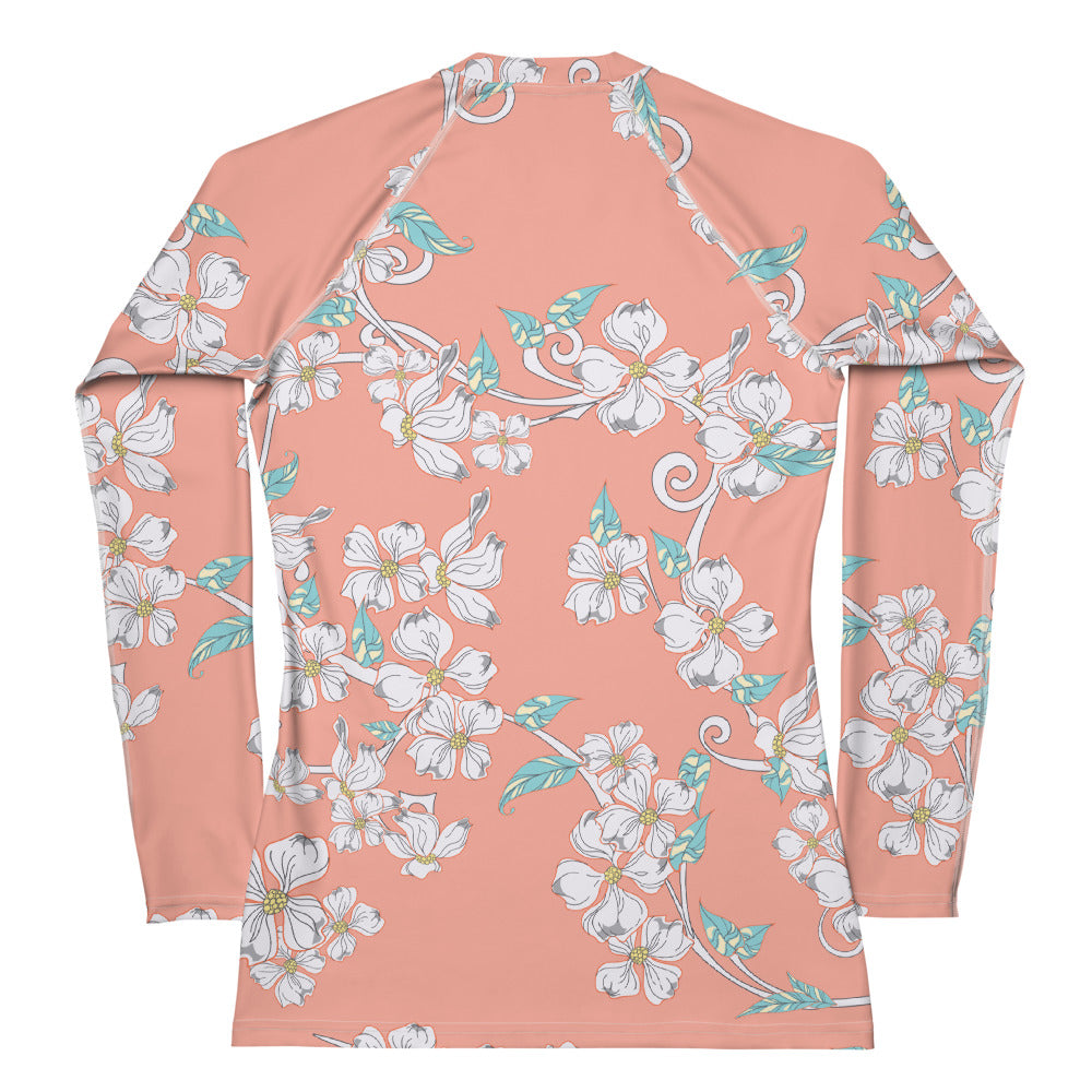 Pink Floral - Sustainably Made Long Sleeve Tee