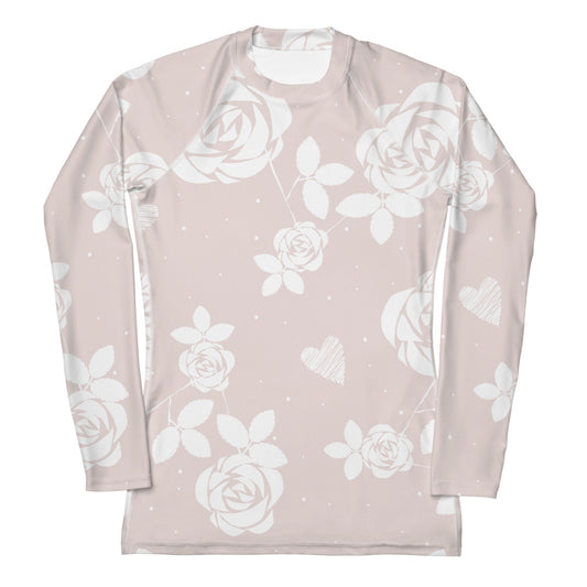 Baby Pink Floral - Sustainably Made Long Sleeve Tee