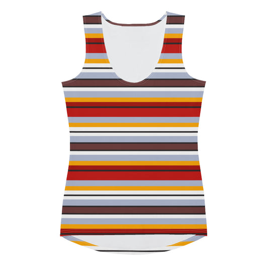 Multi Colored Lines - Inspired By Taylor Swift - Sustainably Made Tank Top