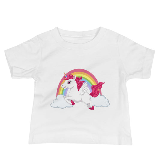 Rainbow Unicorn - Sustainably Made Babies T-shirt