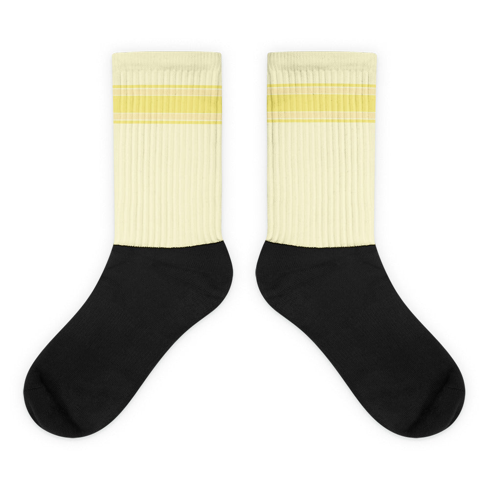 Retro Sport Yellow - Sustainably Made Socks