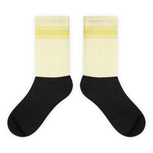 Retro Sport Yellow - Sustainably Made Socks