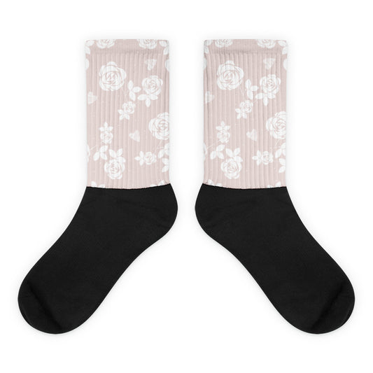 Baby Pink Floral - Sustainably Made Socks