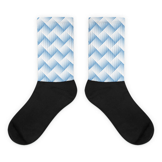 Halftone Blue - Sustainably Made Socks