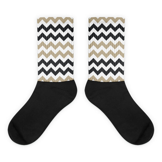 Two Tone Zigzag - Sustainably Made Socks