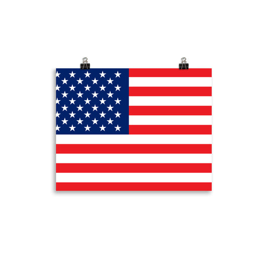 U.S.A Flag - Sustainably Made Wall Poster