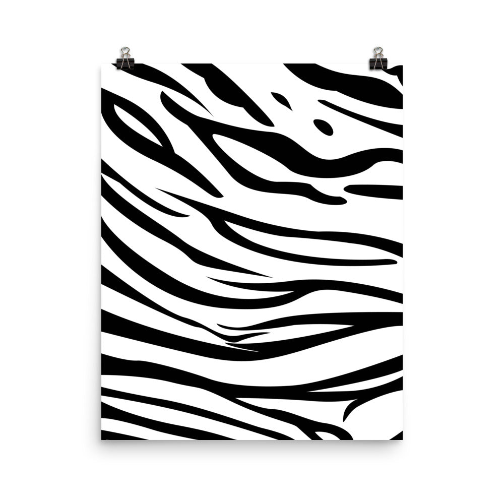 Snow Tiger - Sustainably Made Wall Poster