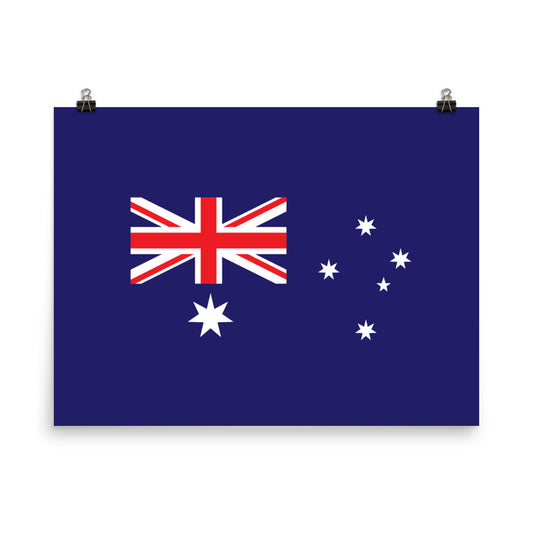 Australia Flag - Sustainably Made Wall Poster