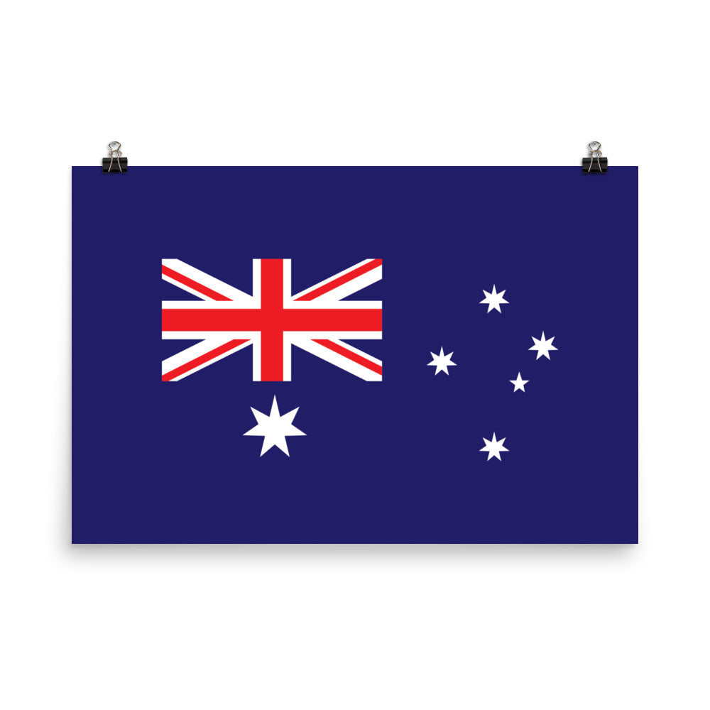 Australia Flag - Sustainably Made Wall Poster