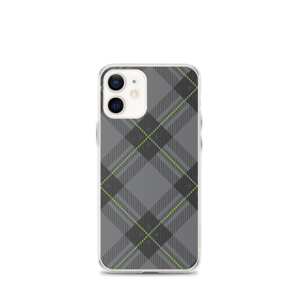 Grey Tartan - Sustainably Made iPhone Case