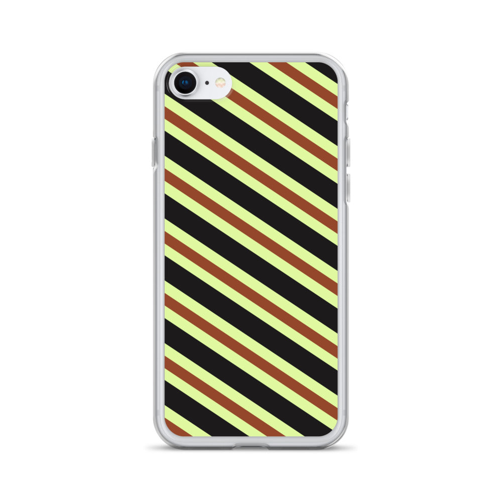 Retro Stripes - Inspired By Harry Styles - Sustainably Made Clear Case for iPhone®