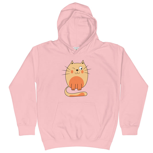 Orange Cat - Sustainably Made Kids Hoodie