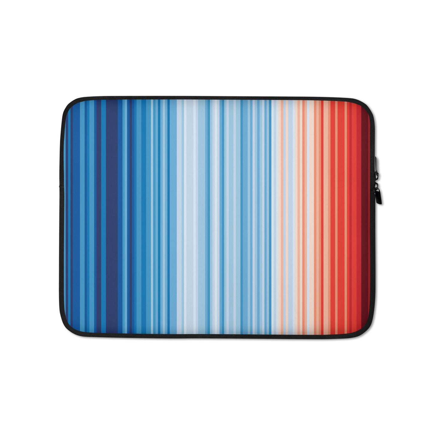 Climate Change Global Warming Stripes - Sustainably Made Laptop Sleeve