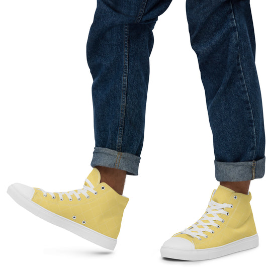 Canary - Sustainably Made Men's High Top Canvas Shoes