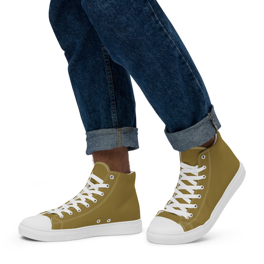 Goldie - Sustainably Made Men's High Top Canvas Shoes