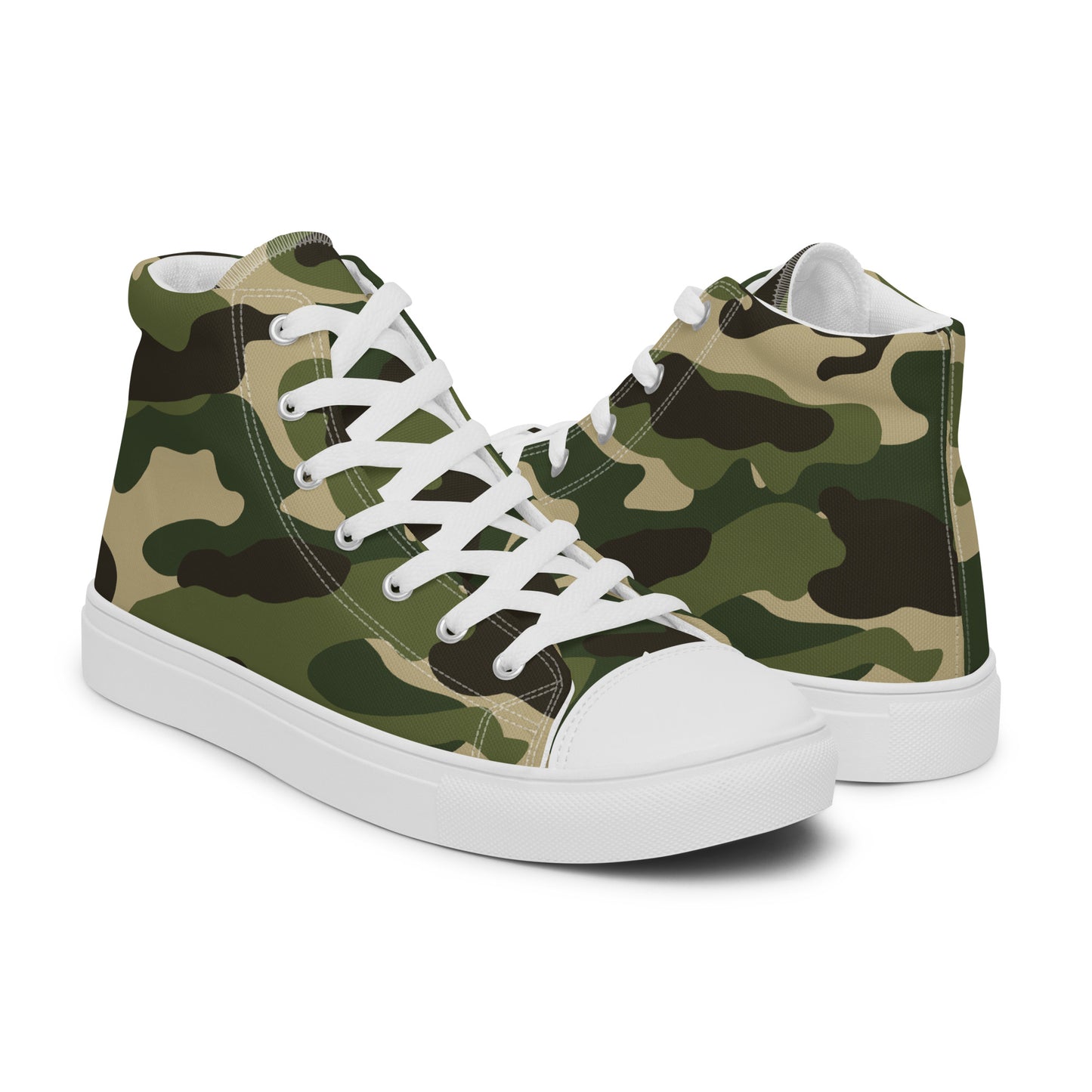 Army - Sustainably Made Men’s high top canvas shoes