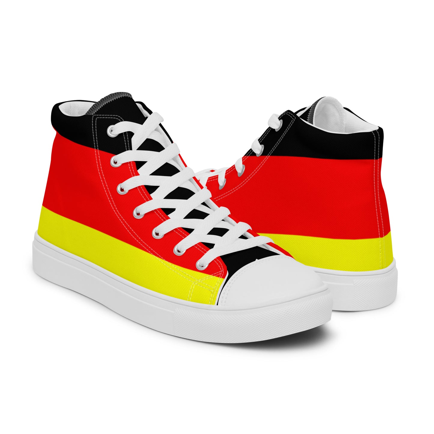 Germany Flag - Sustainably Made Men’s high top canvas shoes