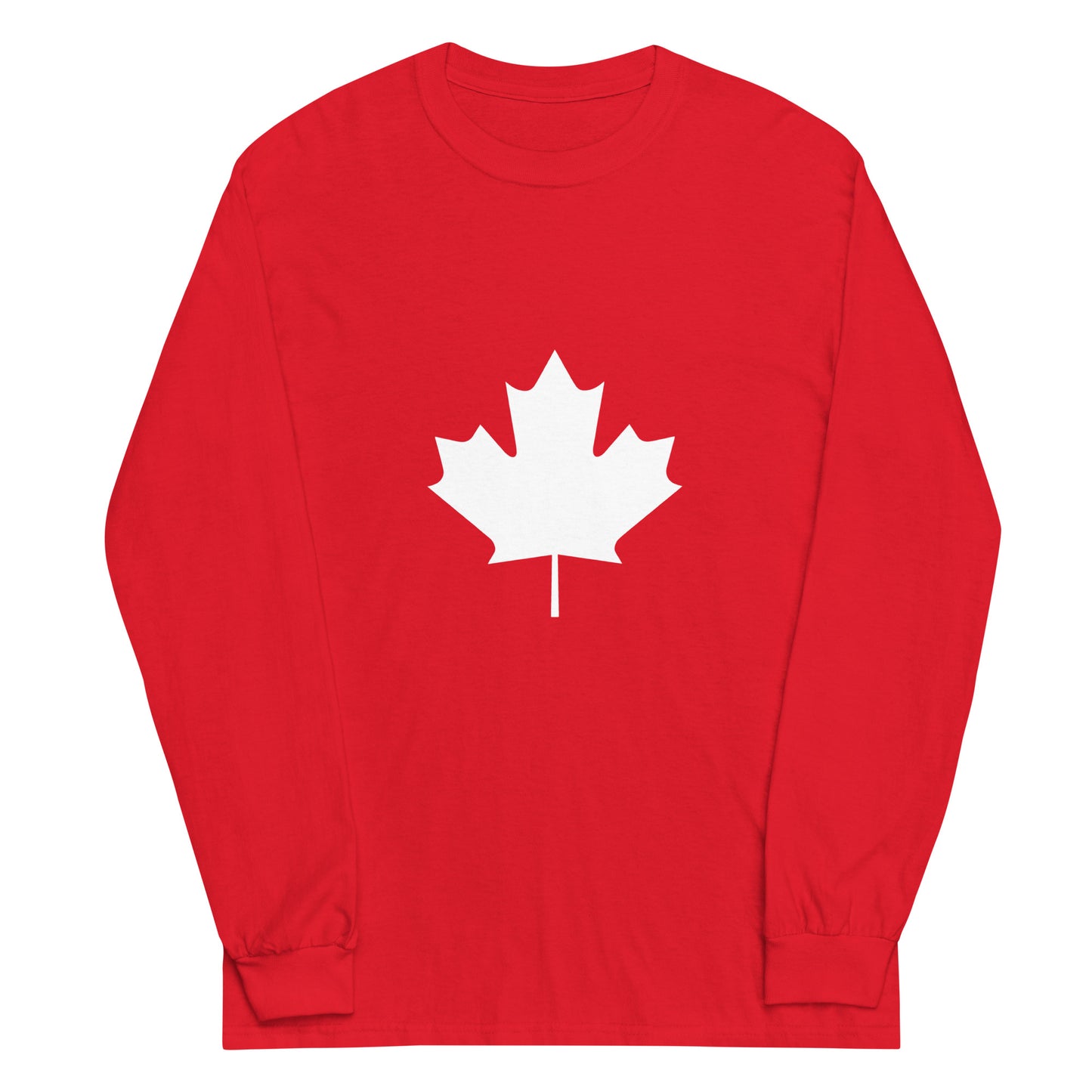 U.K Flag - Sustainably Made Long Sleeve Tee Red
