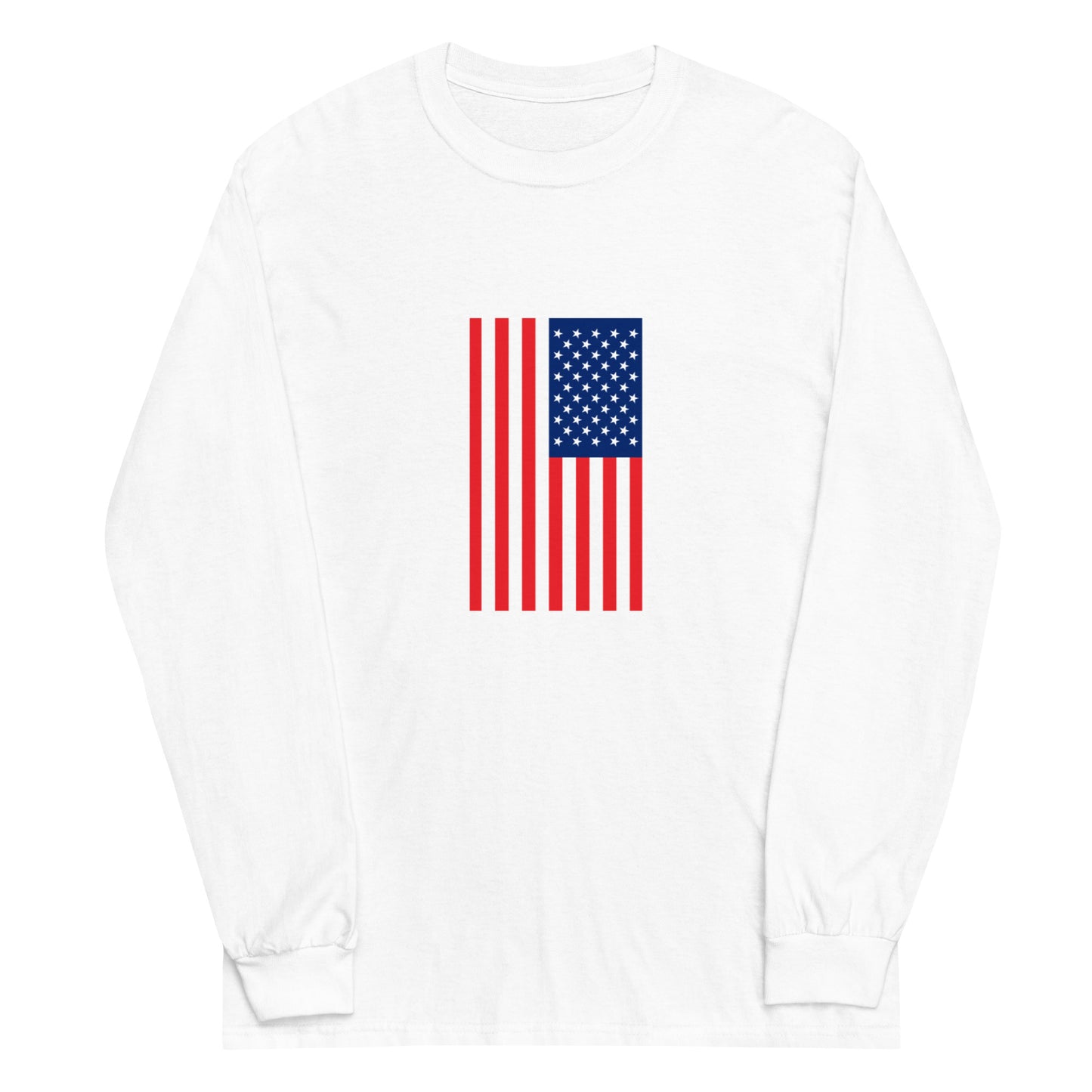 U.S.A Flag - Sustainably Made Long Sleeve Tee