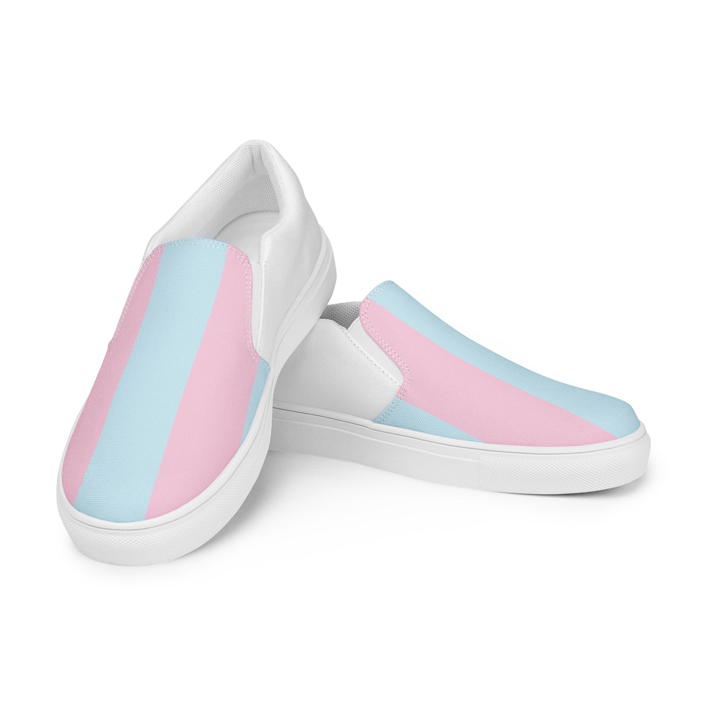 Cool Pastel - Sustainably Made Men's Slip-On Canvas Shoes