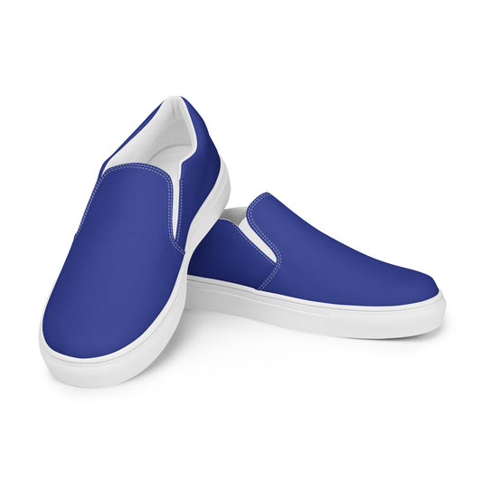 Basic Blue - Sustainably Made Men's Slip-On Canvas Shoes