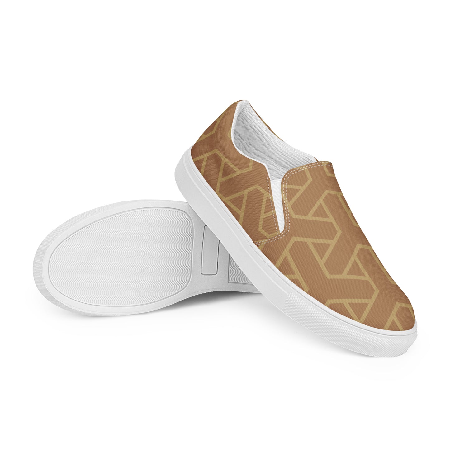 Woven Mocca - Sustainably Made Men's Slip-On Canvas Shoes