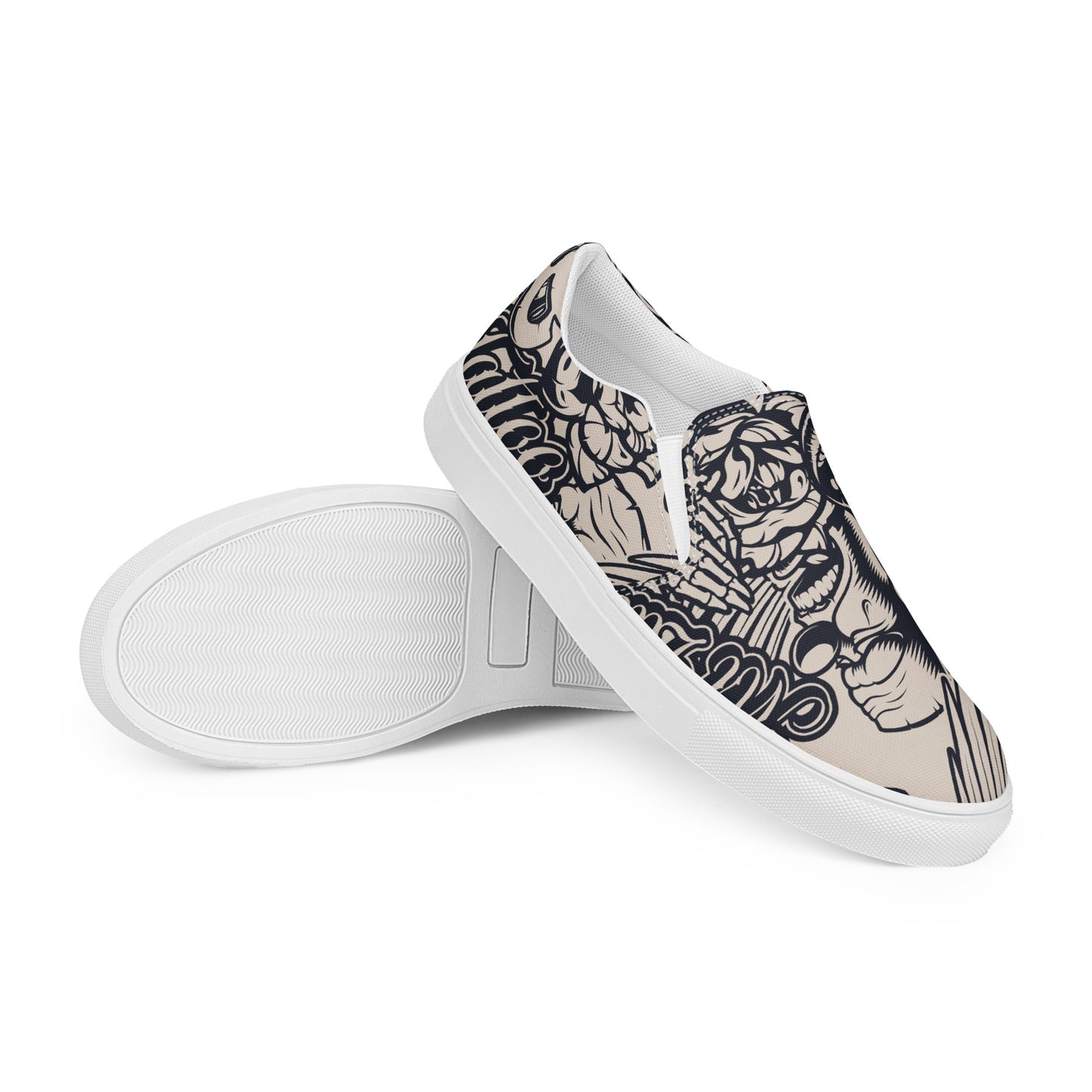 Tattoo Style - Men’s slip-on canvas shoes