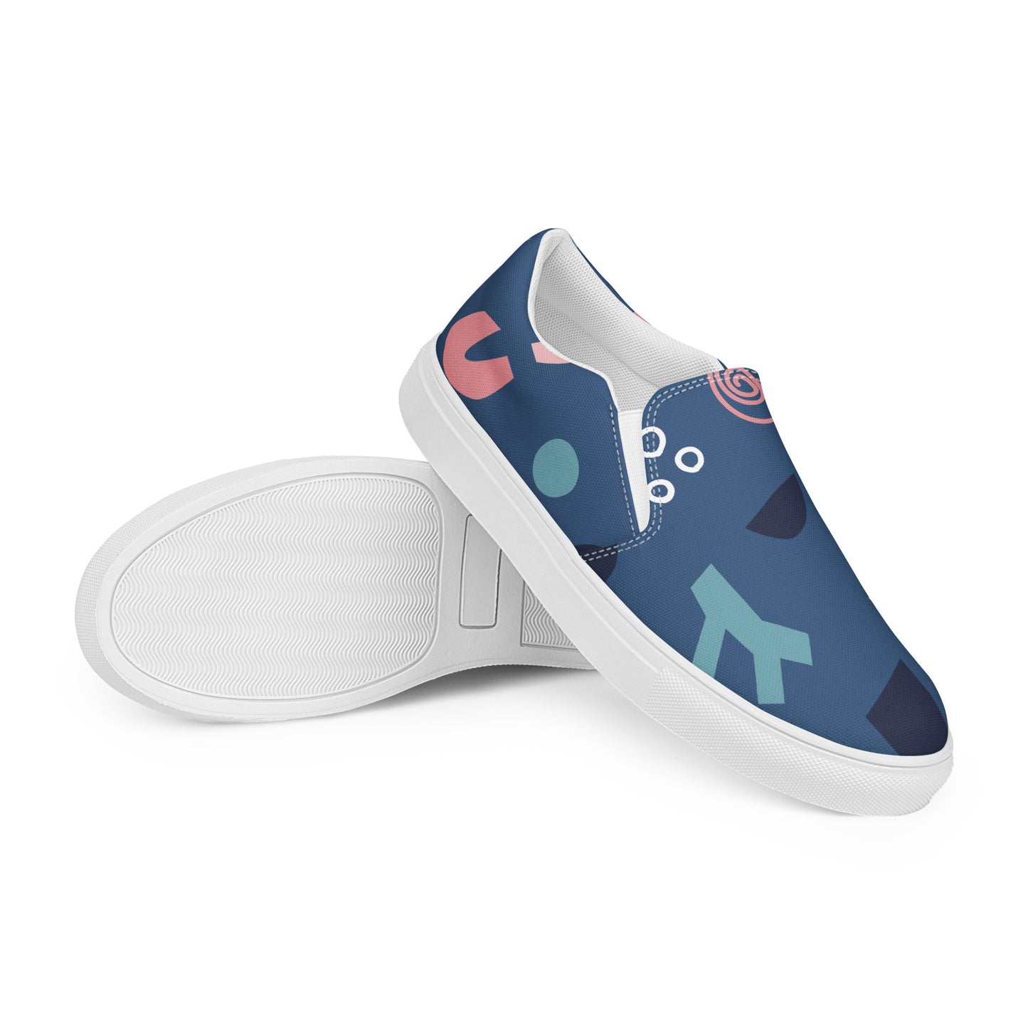 Abstract Shape - Men’s slip-on canvas shoes