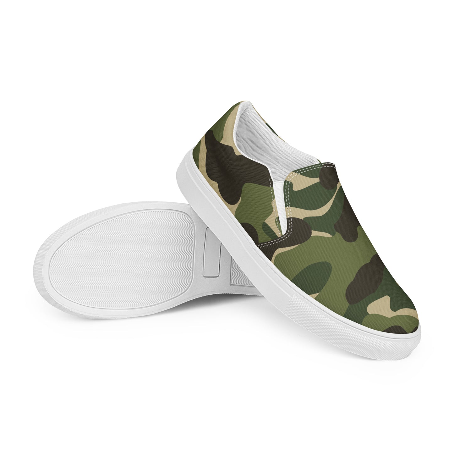 Army - Sustainably Made Men’s slip-on canvas shoes
