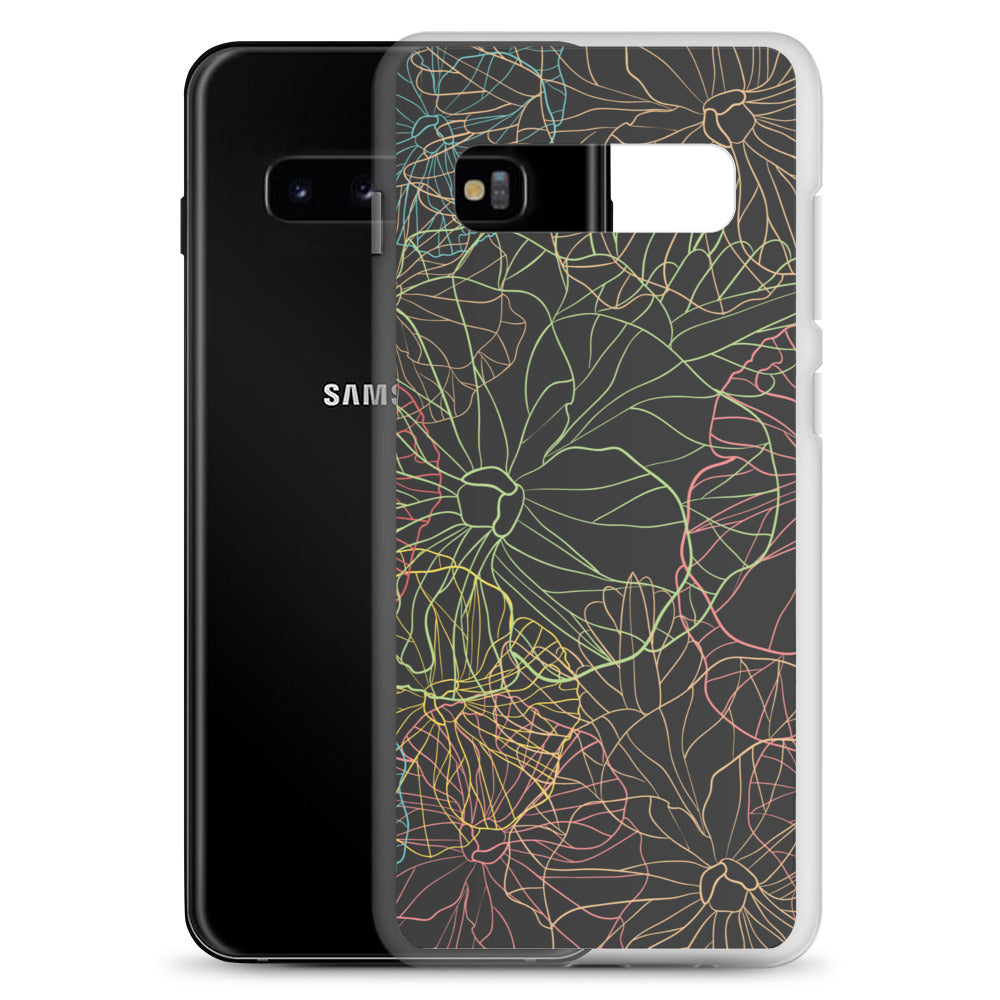 Neon Dark Floral - Sustainably Made Samsung Case