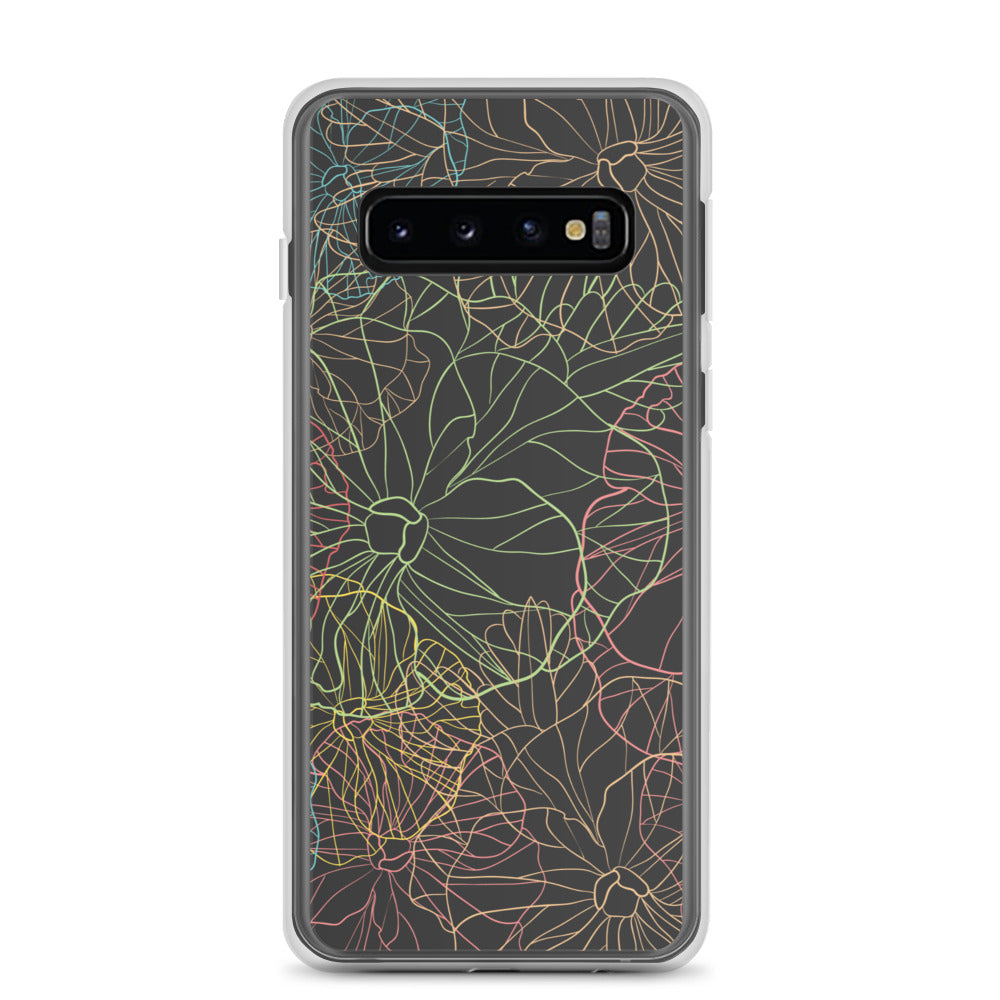 Neon Dark Floral - Sustainably Made Samsung Case