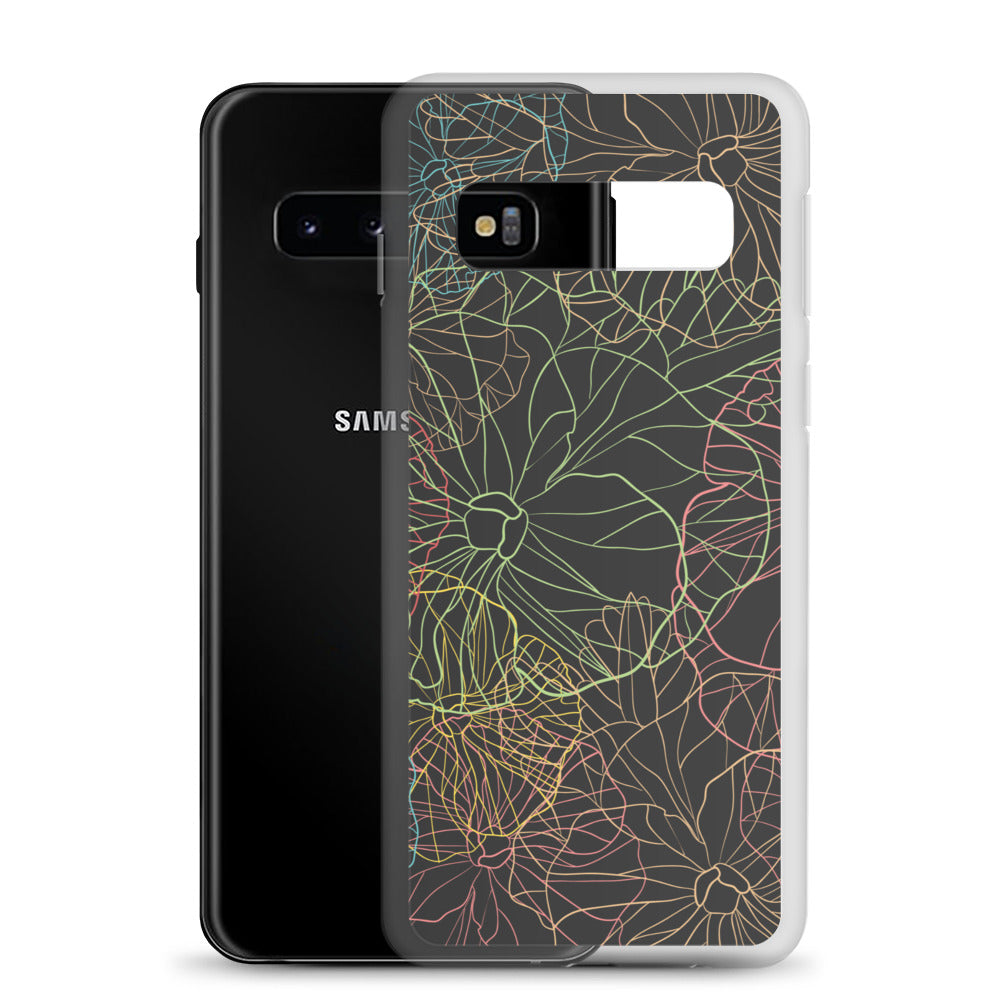 Neon Dark Floral - Sustainably Made Samsung Case