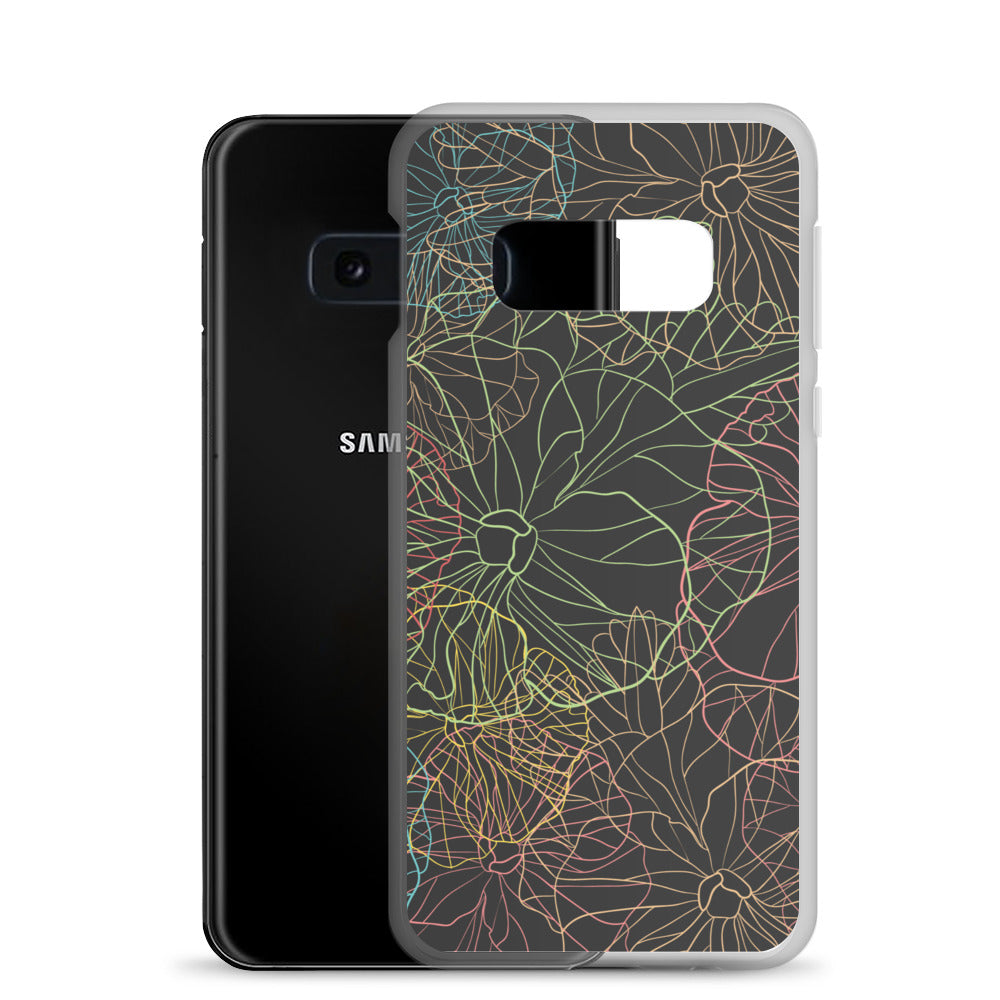 Neon Dark Floral - Sustainably Made Samsung Case