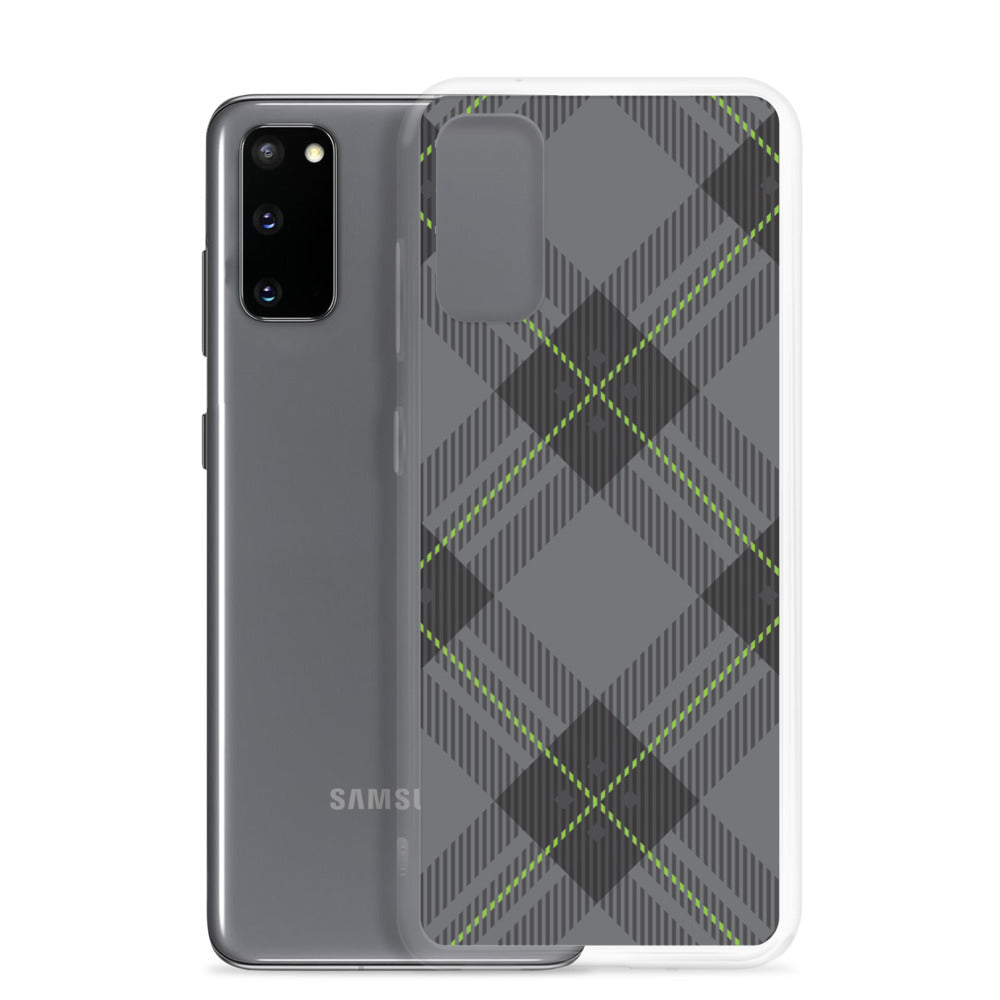 Grey tartan - Sustainably Made Samsung Case