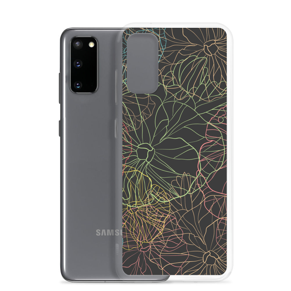 Neon Dark Floral - Sustainably Made Samsung Case
