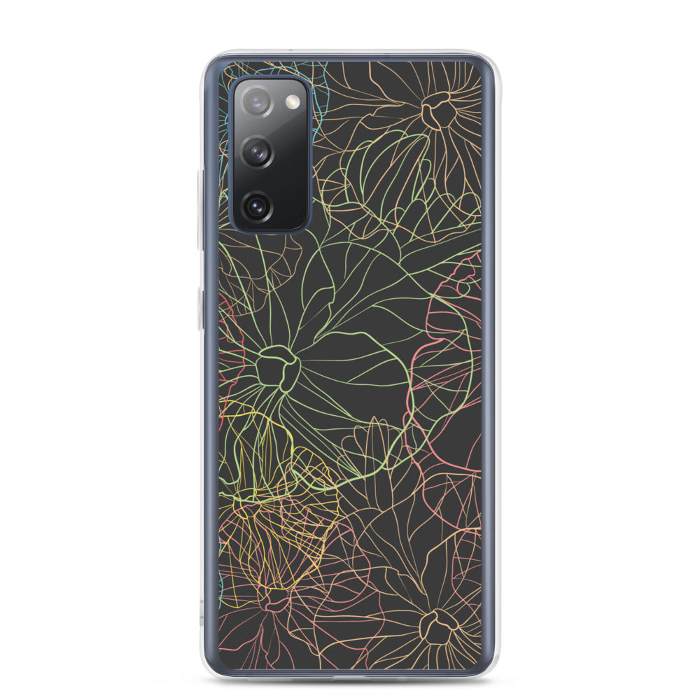 Neon Dark Floral - Sustainably Made Samsung Case