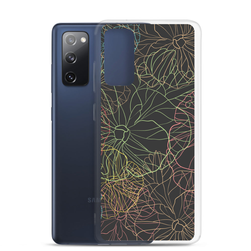 Neon Dark Floral - Sustainably Made Samsung Case