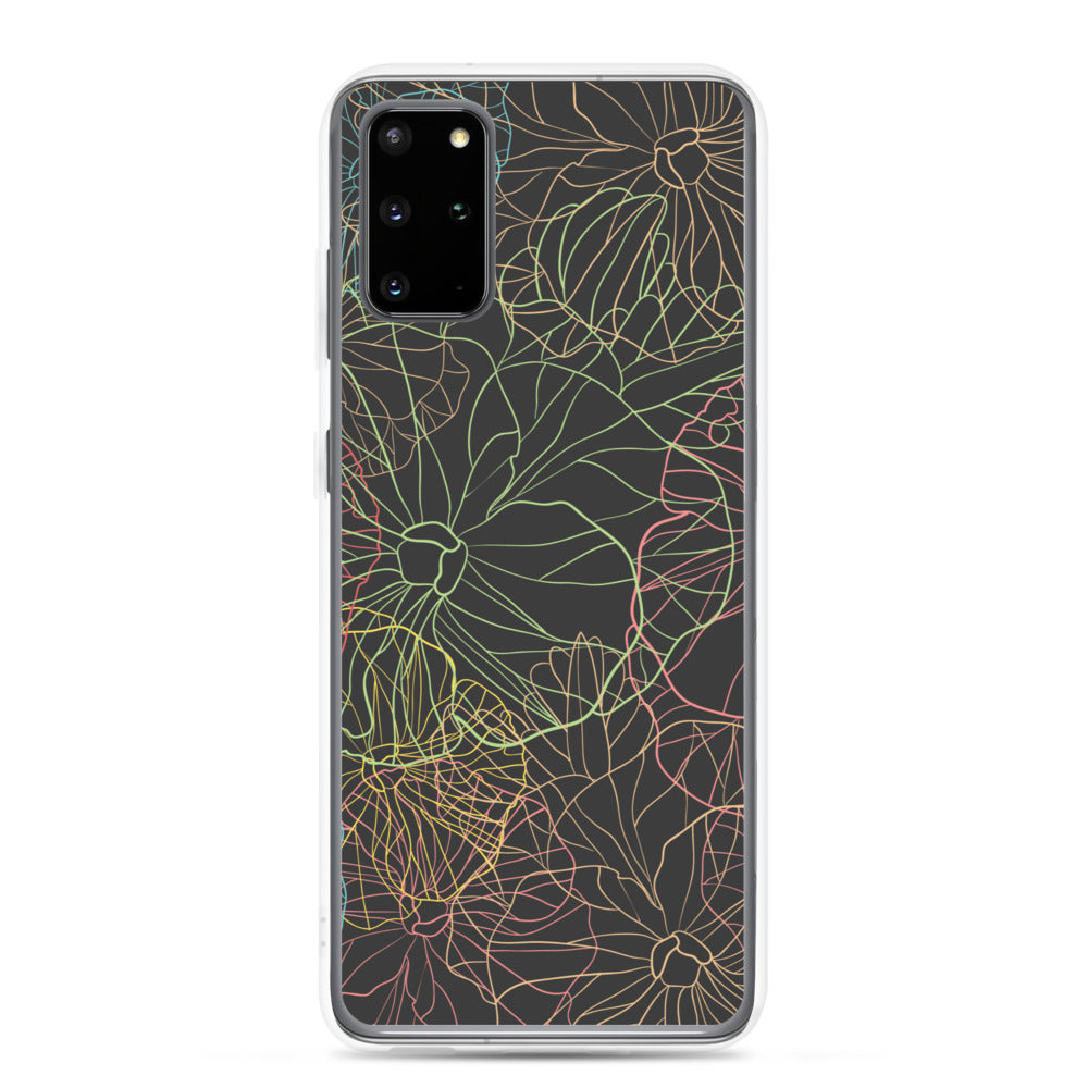 Neon Dark Floral - Sustainably Made Samsung Case