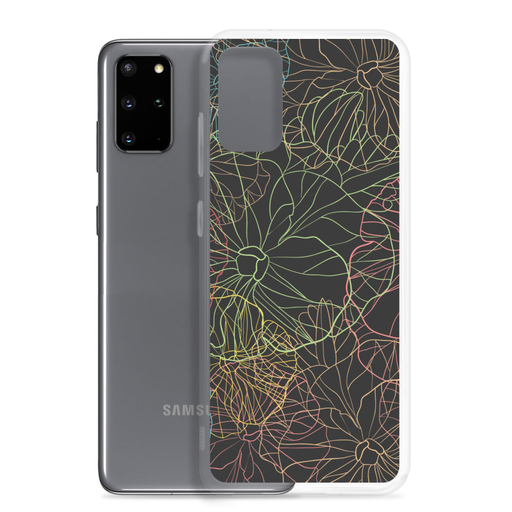 Neon Dark Floral - Sustainably Made Samsung Case