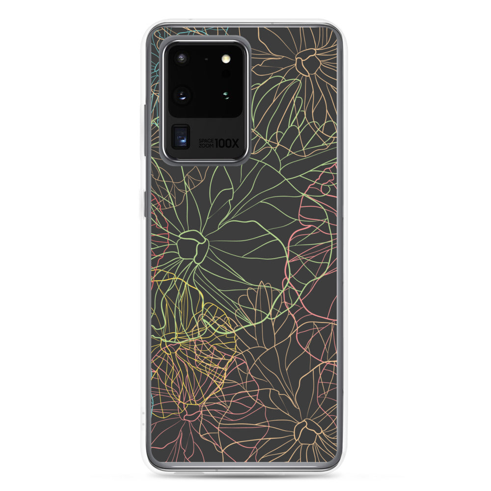 Neon Dark Floral - Sustainably Made Samsung Case