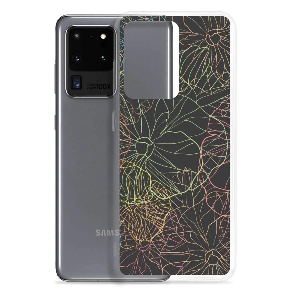 Neon Dark Floral - Sustainably Made Samsung Case
