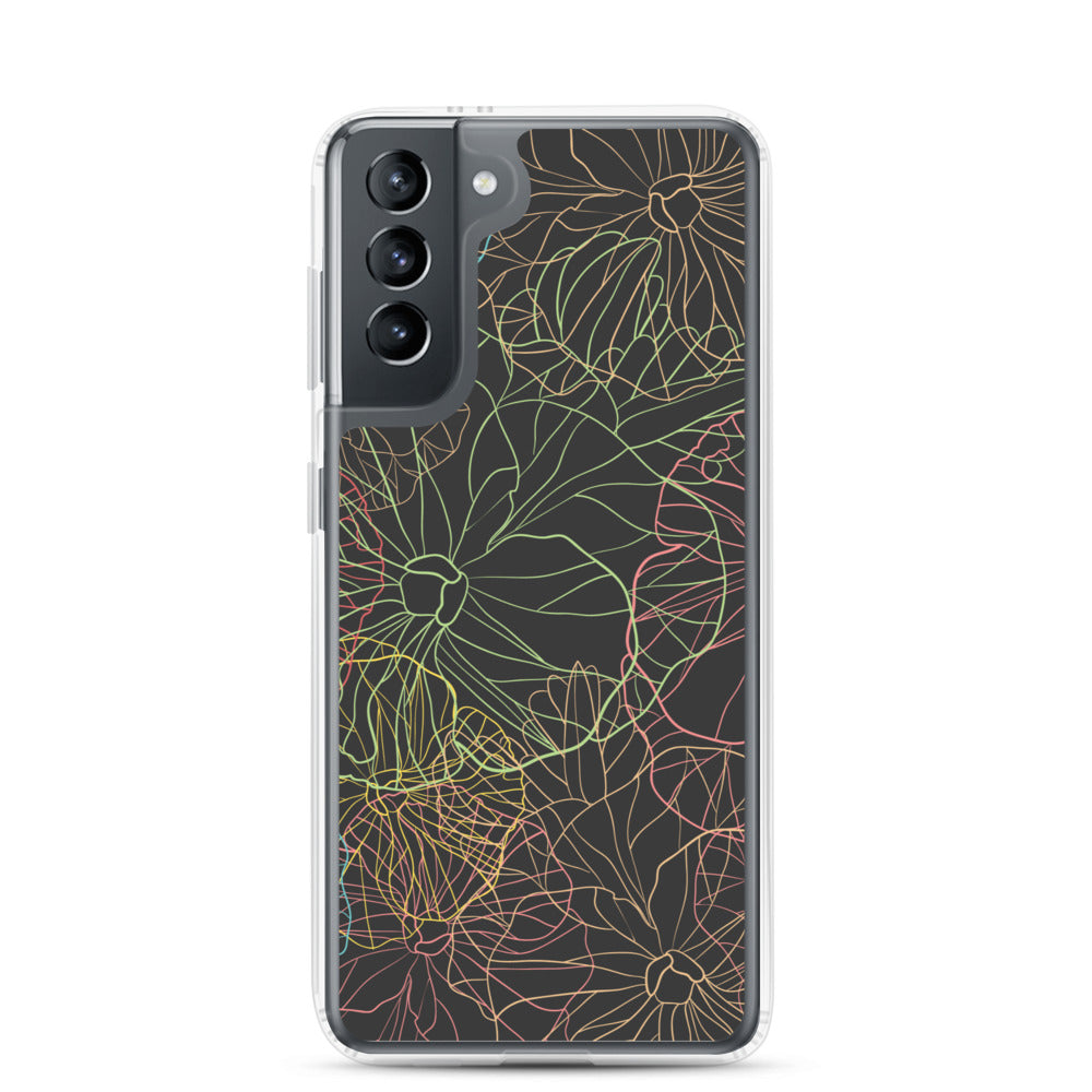 Neon Dark Floral - Sustainably Made Samsung Case