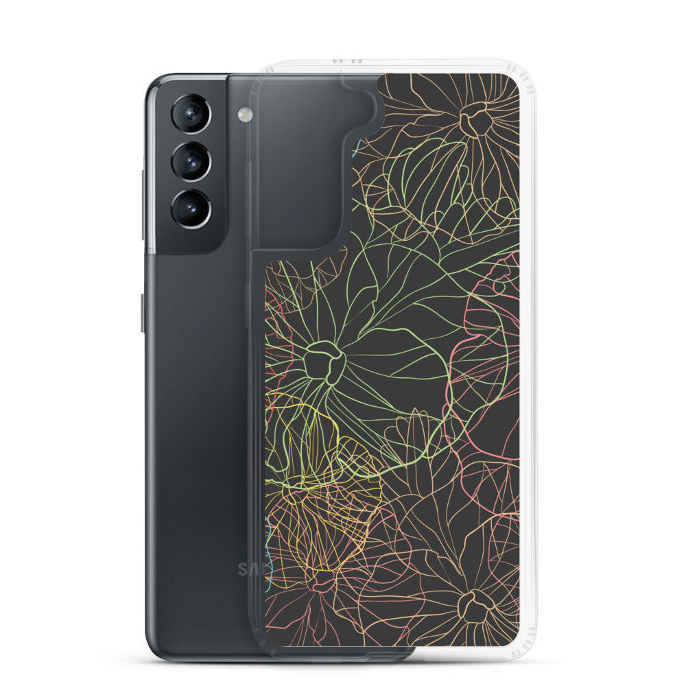 Neon Dark Floral - Sustainably Made Samsung Case