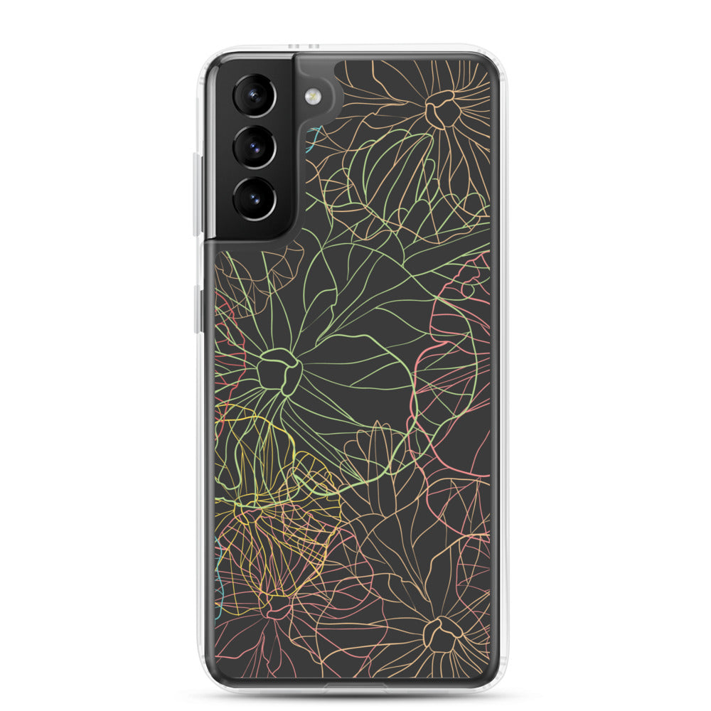 Neon Dark Floral - Sustainably Made Samsung Case