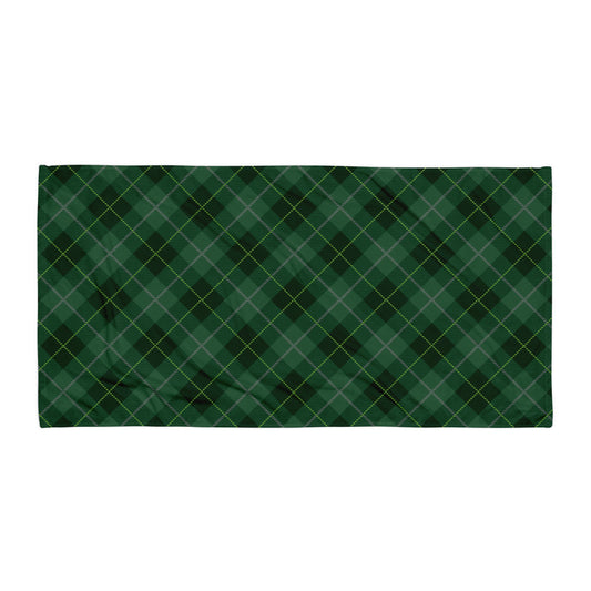 Deep Forest tartan - Sustainably Made Towel