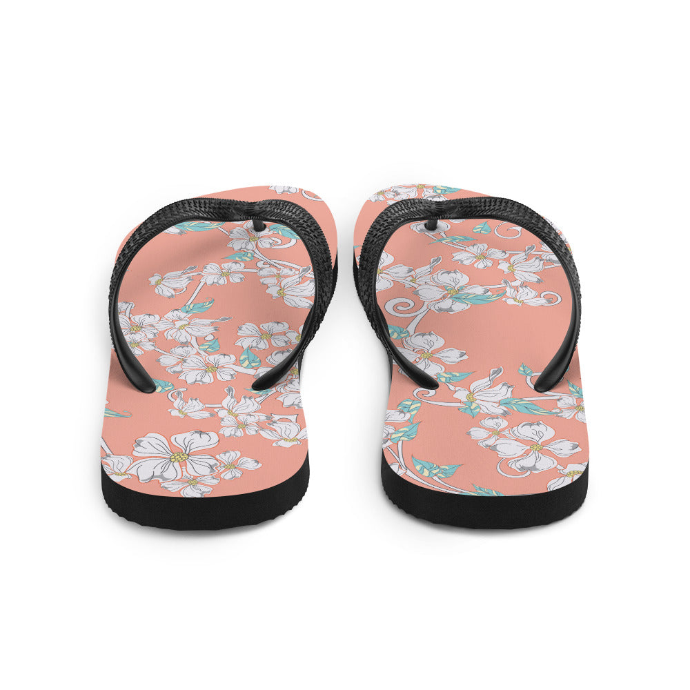 Pink Floral - Sustainably Made Flip-Flops