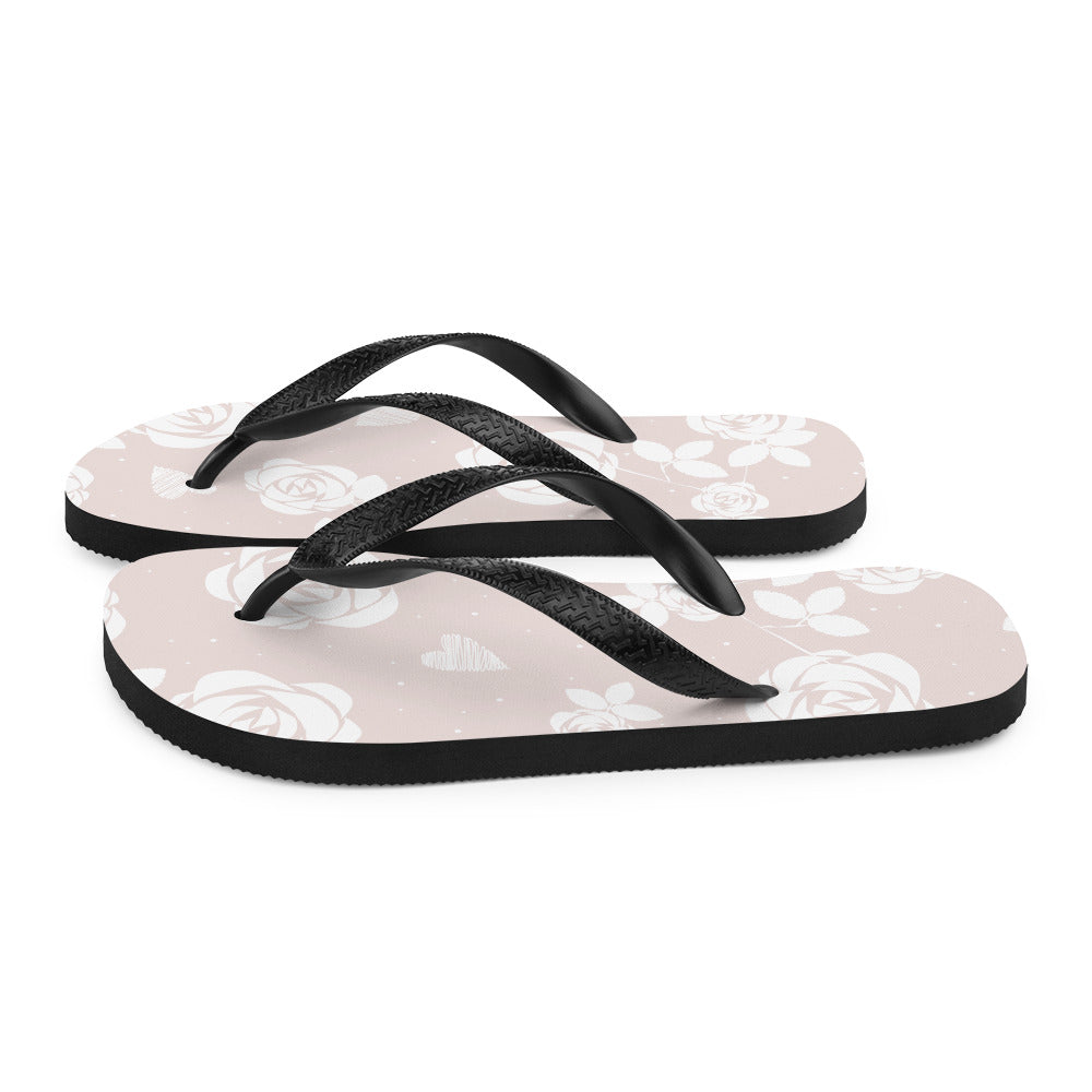 Baby Pink Floral - Sustainably Made Flip-Flops