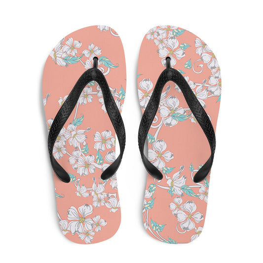 Pink Floral - Sustainably Made Flip-Flops